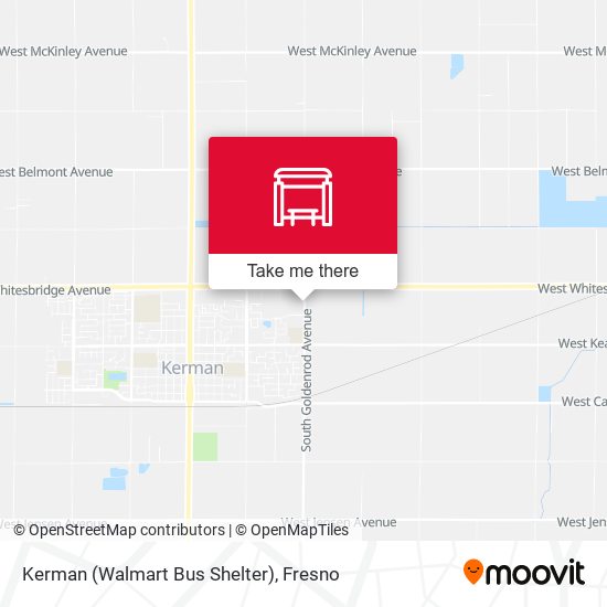 Kerman (Walmart Bus Shelter) map