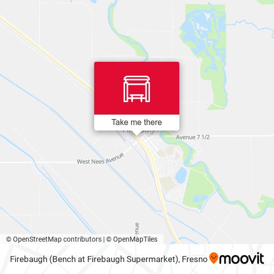 Mapa de Firebaugh (Bench at Firebaugh Supermarket)