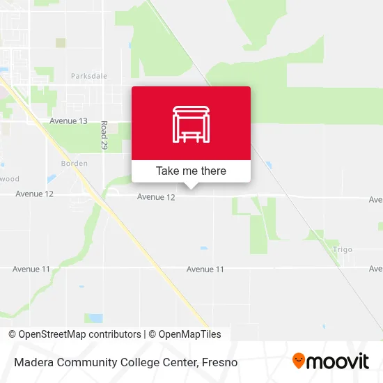 Madera Community College Center map
