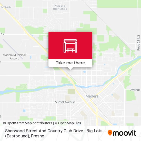 Sherwood Street And Country Club Drive - Big Lots (Eastbound) map
