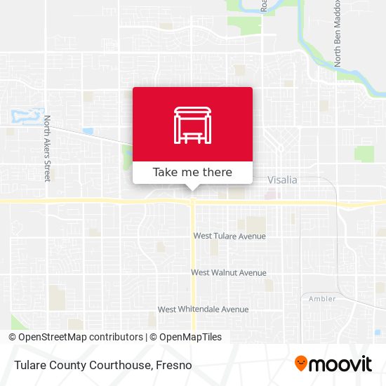 Tulare County Courthouse map