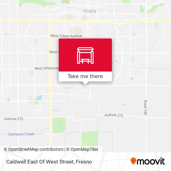 Caldwell East Of West Street map