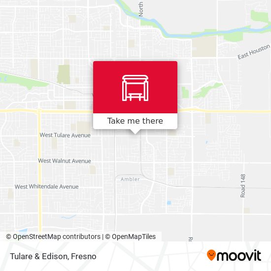 Tulare & Edison map