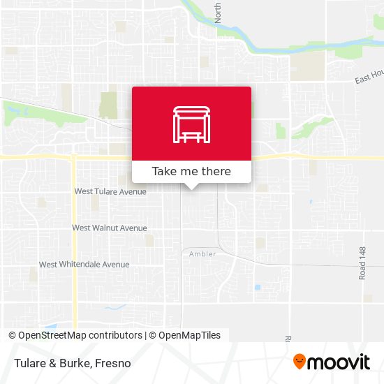 Tulare & Burke map