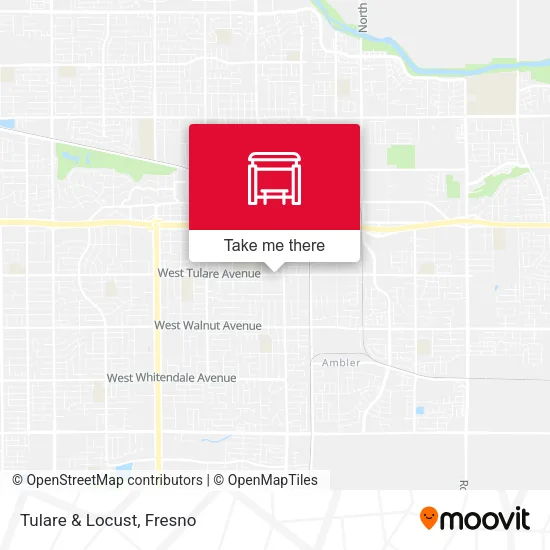 Mapa de Tulare & Locust