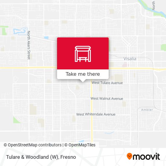 Tulare & Woodland map