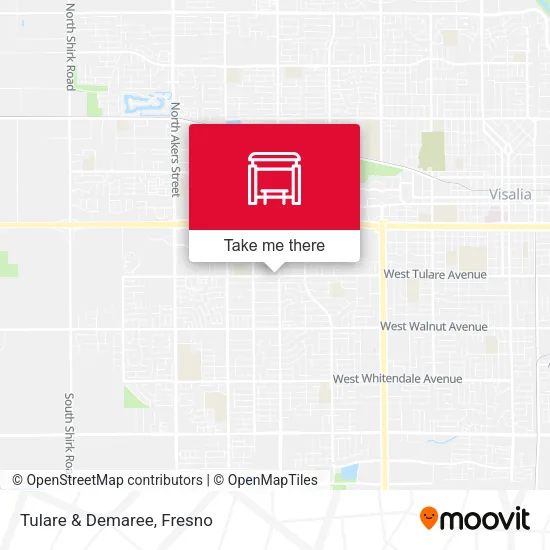 Mapa de Tulare & Demaree