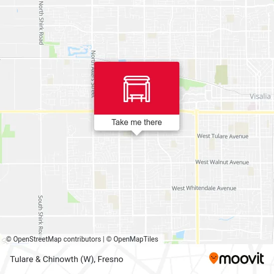 Tulare & Chinowth (W) map