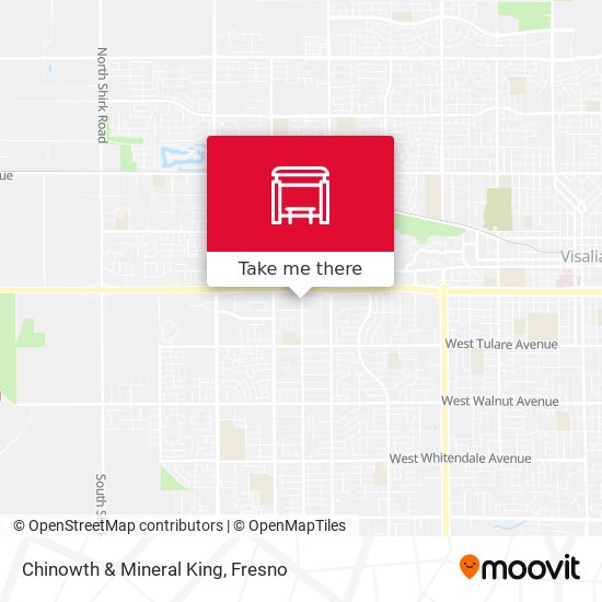 Chinowth & Mineral King map