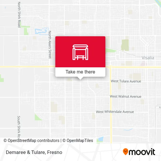 Mapa de Demaree & Tulare