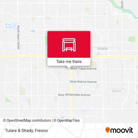 Mapa de Tulare & Shady
