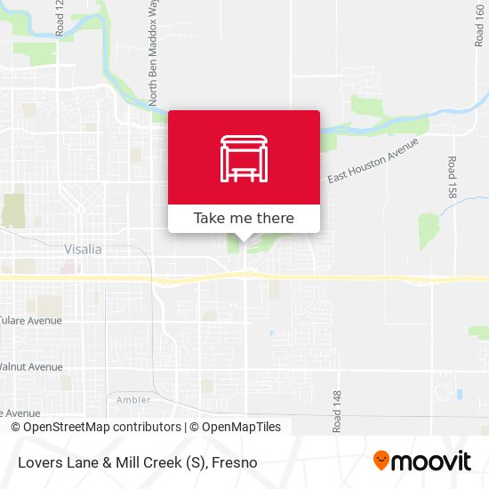 Lovers Lane & Mill Creek (S) map