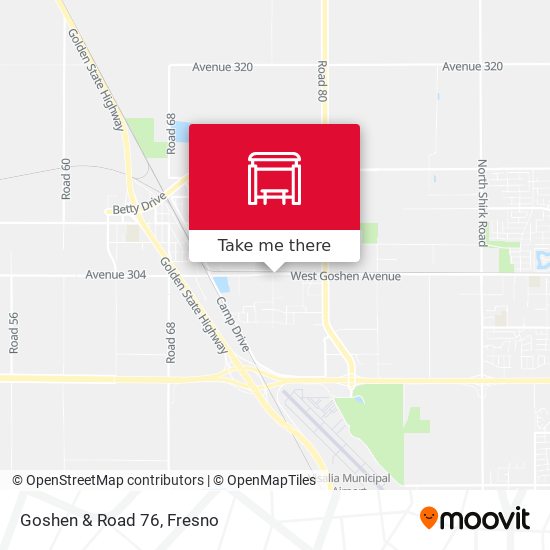 Mapa de Goshen & Road 76