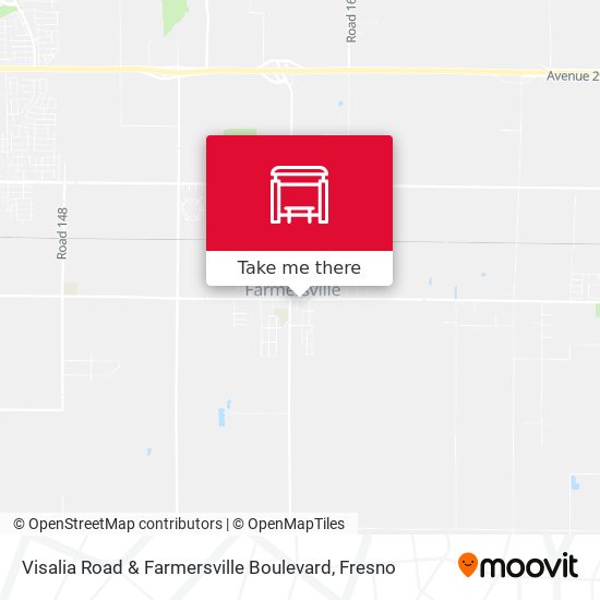 Visalia Road & Farmersville Boulevard map