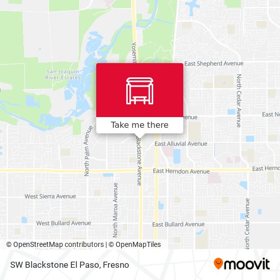 Mapa de SW Blackstone El Paso