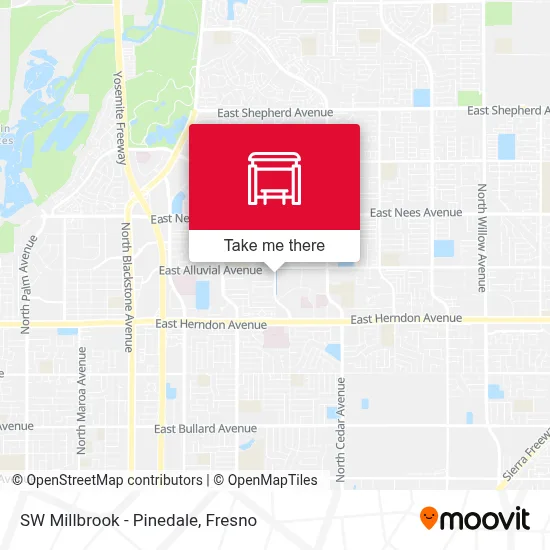 SW Millbrook - Pinedale map