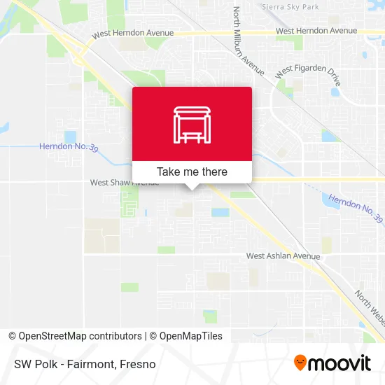 Mapa de SW Polk - Fairmont