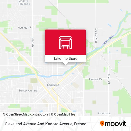 Mapa de Cleveland Avenue And Kadota Avenue