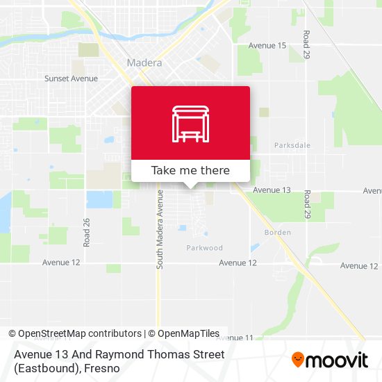 Avenue 13 And Raymond Thomas Street (Eastbound) map