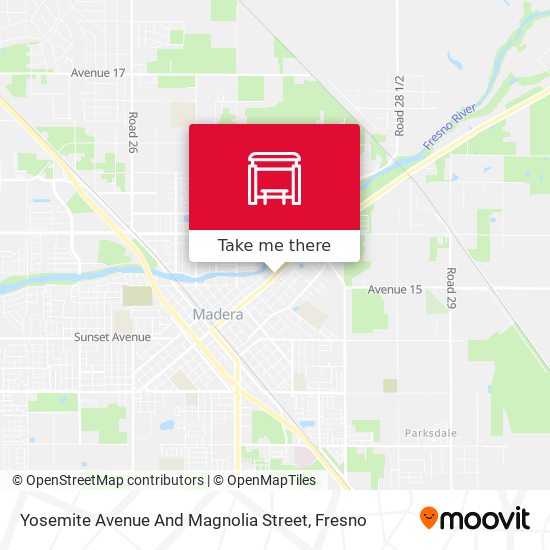 Yosemite Avenue And Magnolia Street map