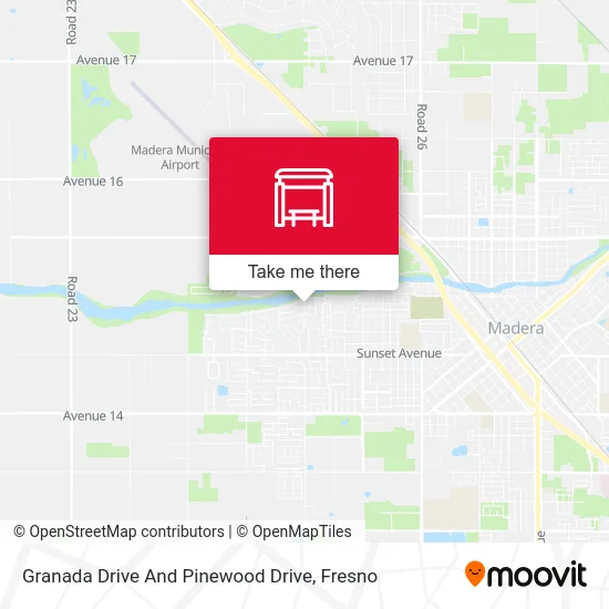 Granada Drive And Pinewood Drive map