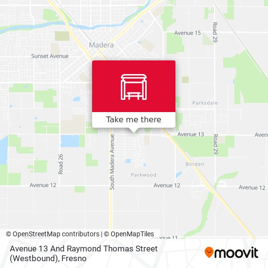 Mapa de Avenue 13 And Raymond Thomas Street (Westbound)