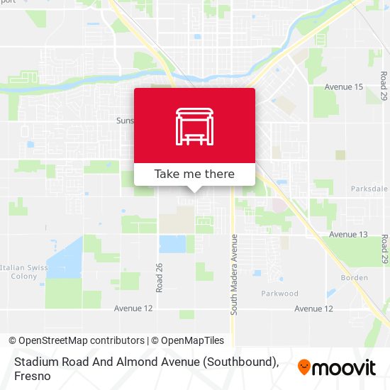 Stadium Road And Almond Avenue (Southbound) map