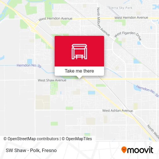 Mapa de SW Shaw - Polk