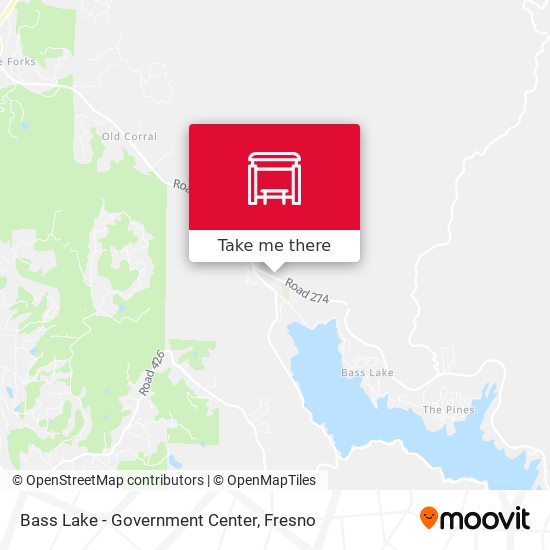 Mapa de Bass Lake - Government Center