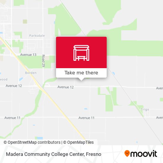 Madera Community College Center map