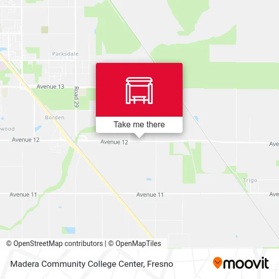 Madera Community College Center map