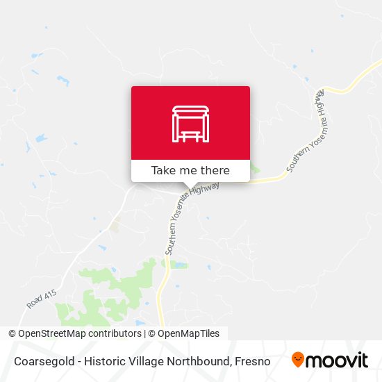 Coarsegold - Historic Village Northbound map