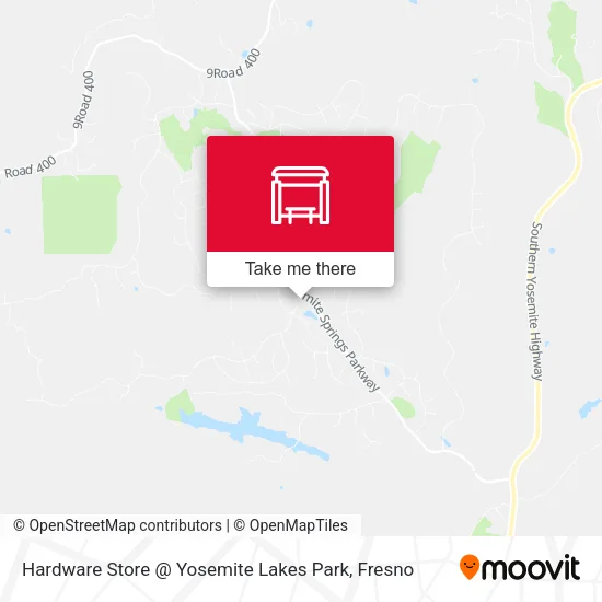 Mapa de Hardware Store @ Yosemite Lakes Park