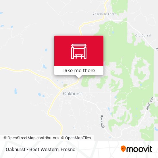 Oakhurst - Best Western map