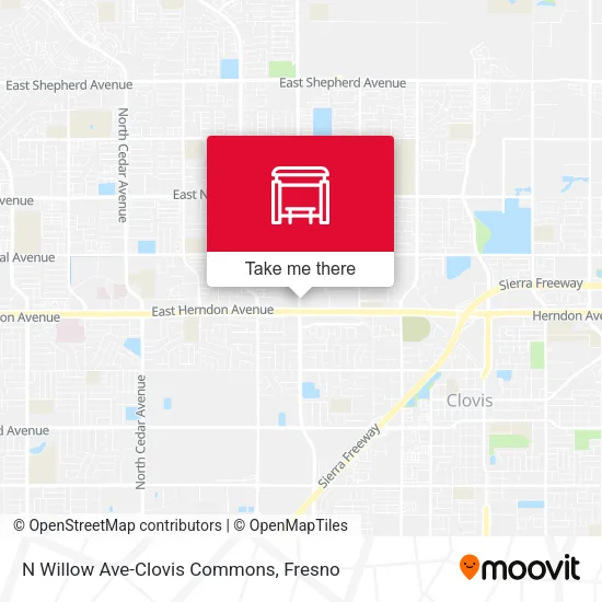 Mapa de N Willow Ave-Clovis Commons
