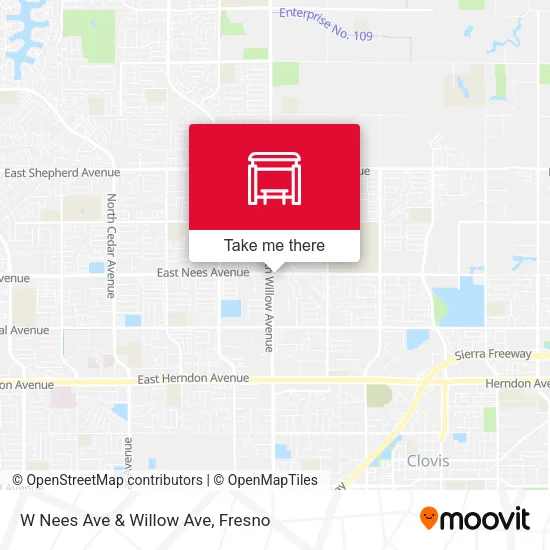 Mapa de W Nees Ave & Willow Ave