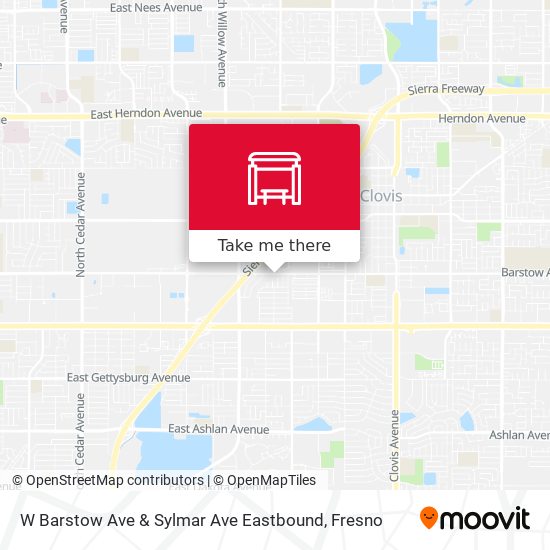 W Barstow Ave & Sylmar Ave Eastbound map