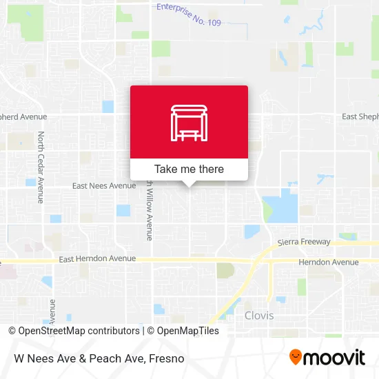 Mapa de W Nees Ave & Peach Ave