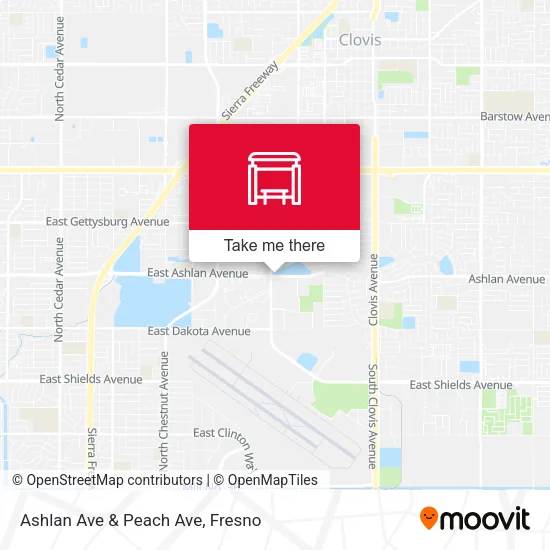 Mapa de Ashlan Ave & Peach Ave