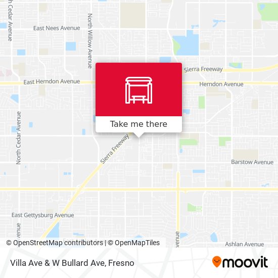 Mapa de Villa Ave & W Bullard Ave