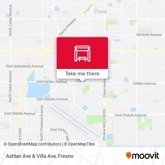 Mapa de Ashlan Ave & Villa Ave