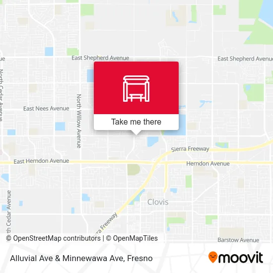 Mapa de Alluvial Ave & Minnewawa Ave