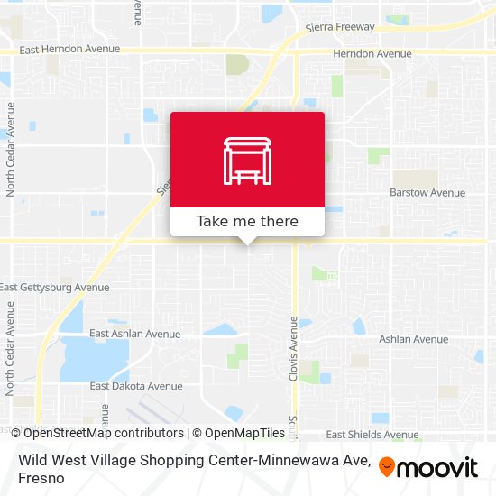 Wild West Village Shopping Center-Minnewawa Ave map