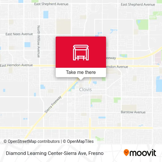 Diamond Learning Center-Sierra Ave map