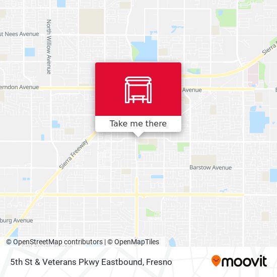 Mapa de 5th St & Veterans Pkwy Eastbound
