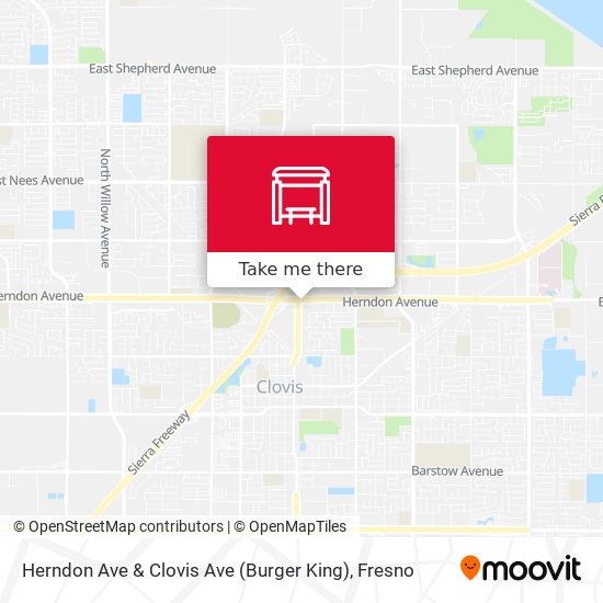 Herndon Ave & Clovis Ave (Burger King) map