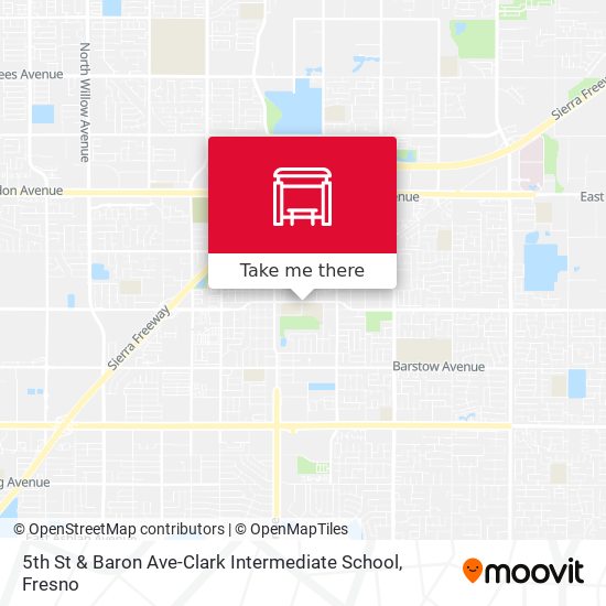 Mapa de 5th St & Baron Ave-Clark Intermediate School