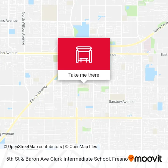 Mapa de 5th St & Baron Ave-Clark Intermediate School