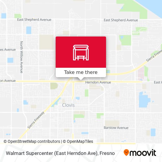 Walmart Supercenter (East Herndon Ave) map