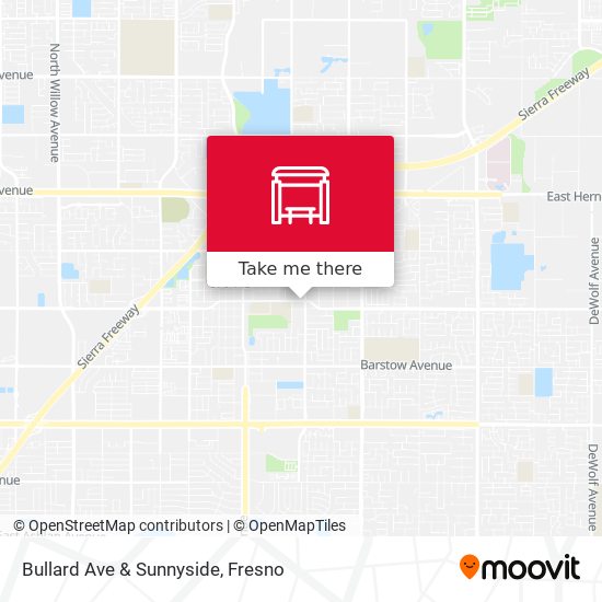 Bullard Ave & Sunnyside map